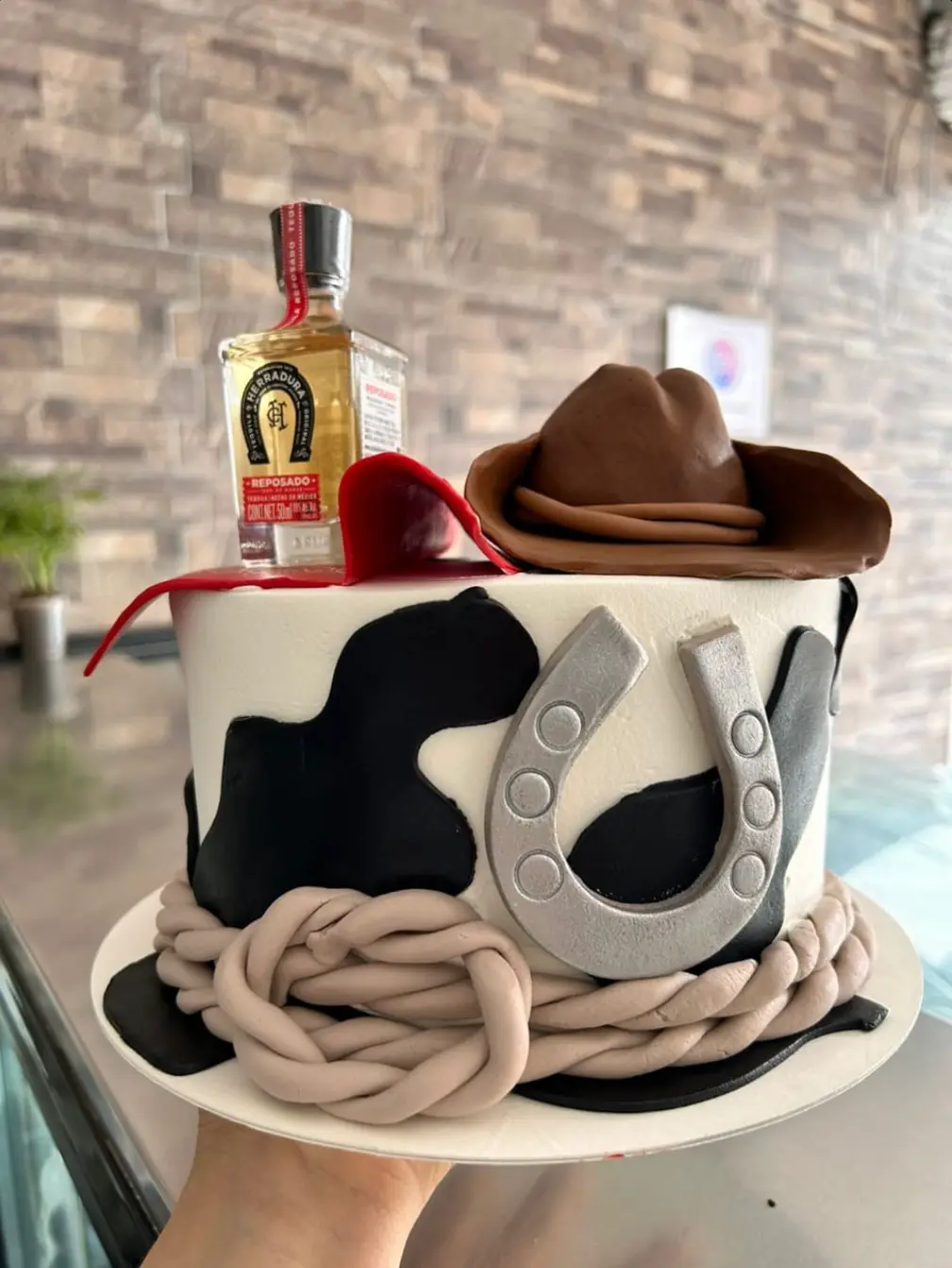 Pastel del viejo oeste.